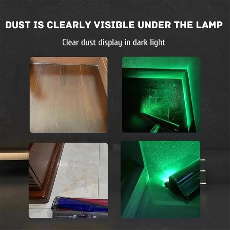 Vacuum Cleaner Attachment Backlight Dust Detection Light Dust Display LED Lamp Pet Hair Reminding Light ABS Material