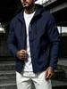 Men's Hooded Windbreaker Slim Fit Color for Spring and Fall