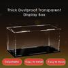 Scatola di immagazzinaggio trasparente Scatola di esposizione del modello in acrilico Scatola da banco Organizzatore Supporto Protezione antipolvere Vetrina per action figure/giocattoli/oggetti da collezione