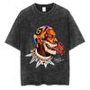 Hot Sale Dennis Rodman Basketball Poster Graphic Print T-Shirt Men Women Vintage Washed Short Sleeve Loose Oversized Top Streetwear Summer New Tee