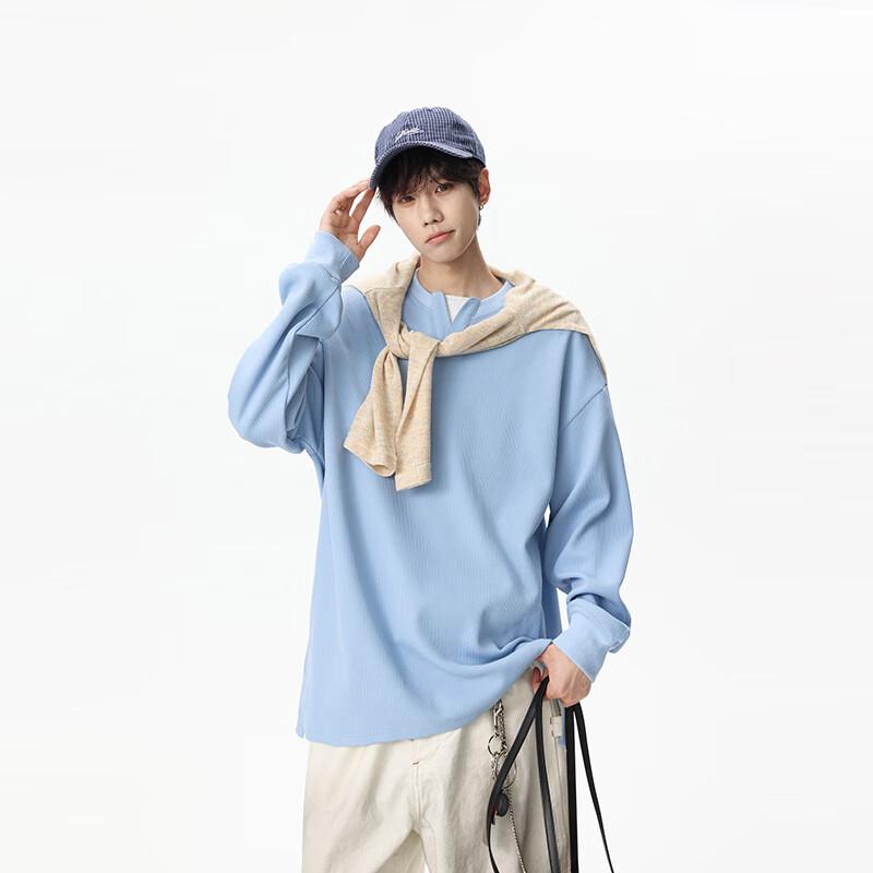 

ТОМ АДАМ Мужской многослойный пуловер-свитшот с V-образным вырезом L