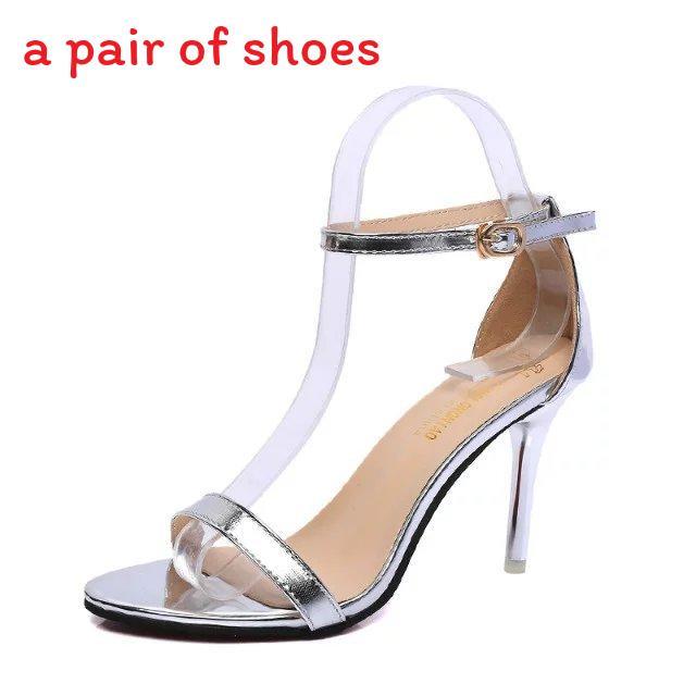 High Heel Sandals With Strap Buckle For Women