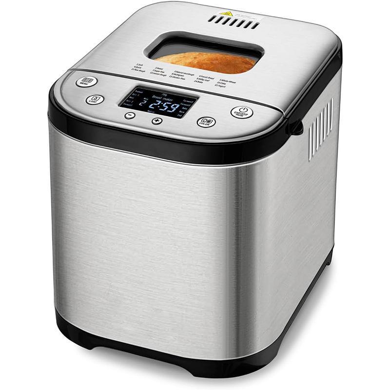 PSMBF003 Gluten free toaster 15in1 automatic toaster 2.8 inch LED 15h timer 2 lbs 1.51 lb 1 lb American bread Italian bread,   15h timer
