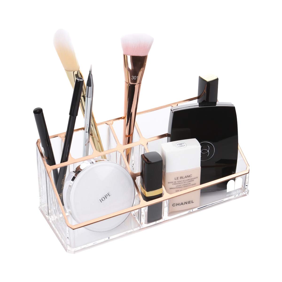 

Moosy Life Moonlight Pink Gold Acrylic Cosmetic Storage Box ML02 золотий