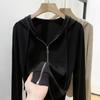 Women S Loose Fit Hooded Long Sleeve Thin Cardigan Sun Protection Outerwear