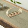Bamboo Basket Serving Tray Rustic Food Biscuit Cookies Pastry Display for Kitchen