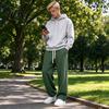 Versatile Outdoor Activewear Men Waffle Baggy Trousers, Wide Leg Drawstring Waist Slacks, Loose Fit Relaxed Travel Pants Casual Sweatpants with