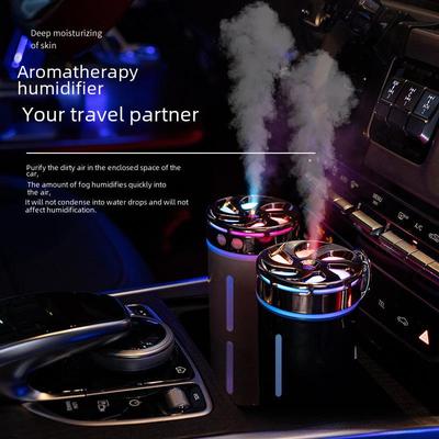 Umidificatore Portatile per Auto e Luce per Aromaterapia - Purificatore d'Aria Compatto e Nebulizzatore Grande