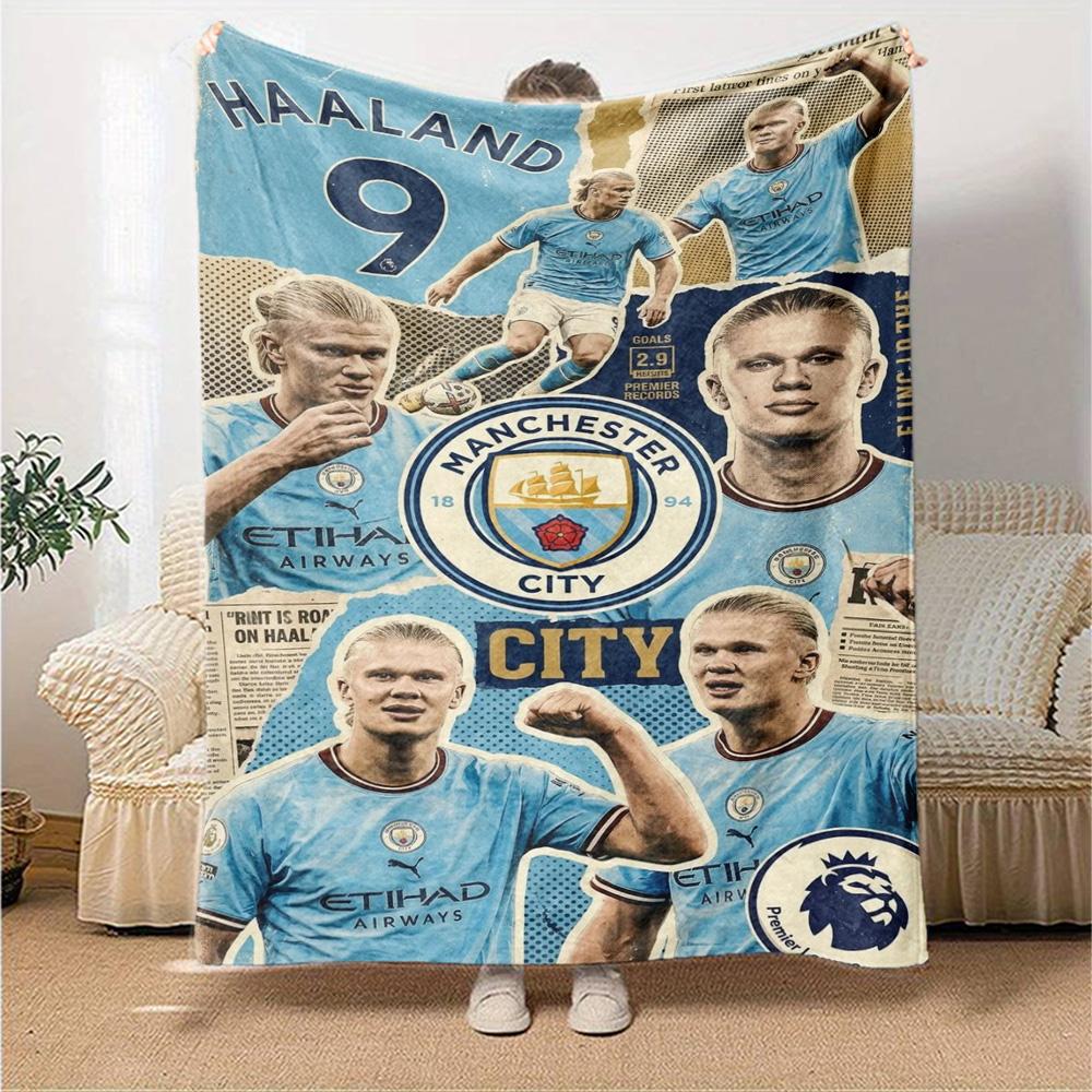 Haaland Blanket Ultra-Soft Perfect for Office Seaside Picnics Four Seasons Multipurpose Stylish Decor Ideal Gift for Friends Family Couples Picnic