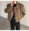 Men's American Style Short Jacket: Trendy Korean Ins Street Fashion, High-Class Zipper Lapel for Spring & Autumn