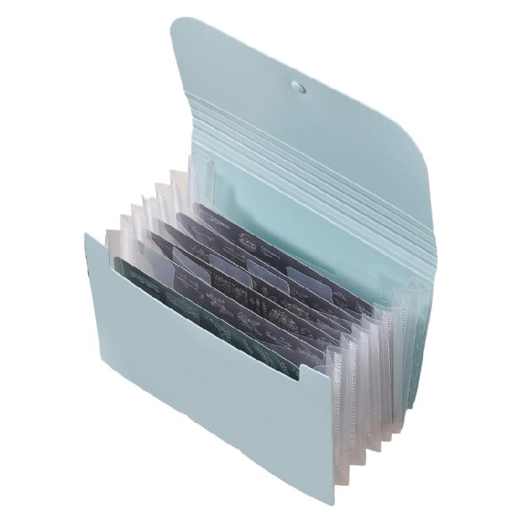 Nail Art Template Plate Storage Book Holds 20 Slot Stamping Plates Compact Design for Salon Professional Studio