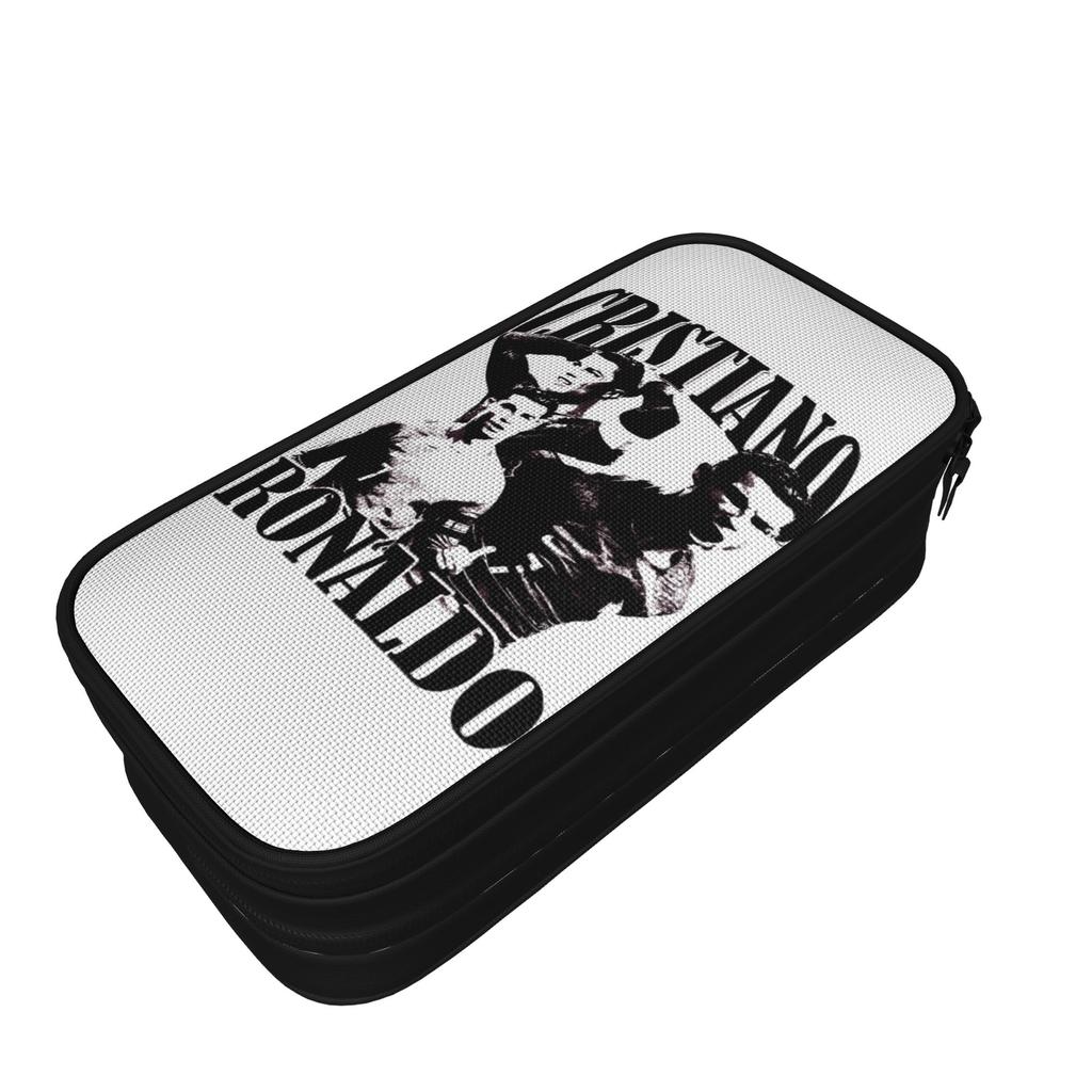 Portuguese Footballer Pencil Cases ronaldos Pencil Bags for Student Large Storage School Supplies Gift Pencilcases