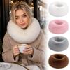 Soft Plush Texture Neck Scarf Solid Neck Wrap New Plush Neck Muffler  Winter Accessory