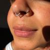 Chirurgischer Stahl Septum Nasen Clicker Tränenform Körperschmuck Strass Nasenring Damen