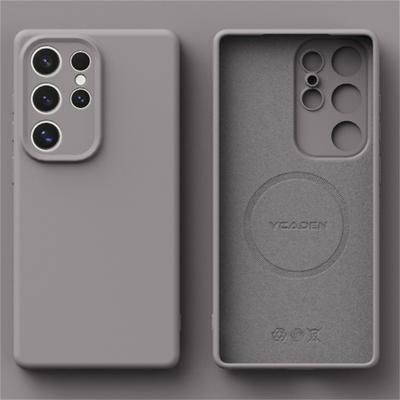 Magnetic For Magsafe Case Wireless Charge Case For S24 Ultra Plus S23 S22 Ultra Plus Shockproof Solid Protection Soft Cover