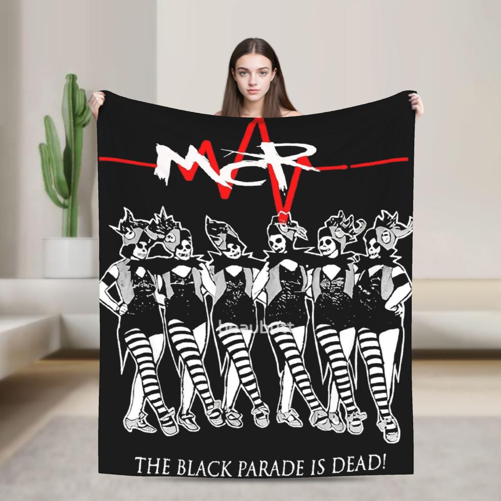 The Black Parade Mantas Tour My Chemical Romance Franela Impresionante Cálida Manta para Cama Cubrecama Invierno