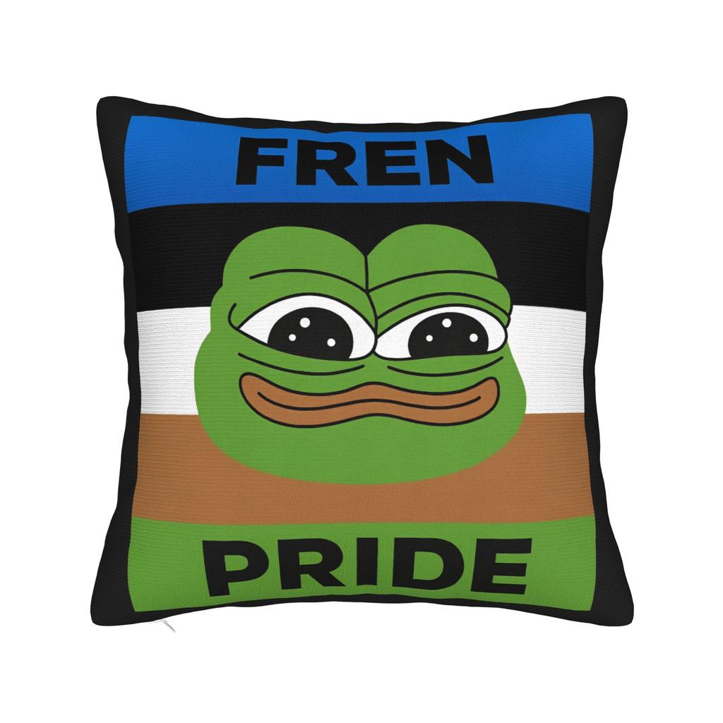 Federe Cuscino Rana Pepe Federa Vintage per Divano Decorazione Casa Morbido Copricuscino