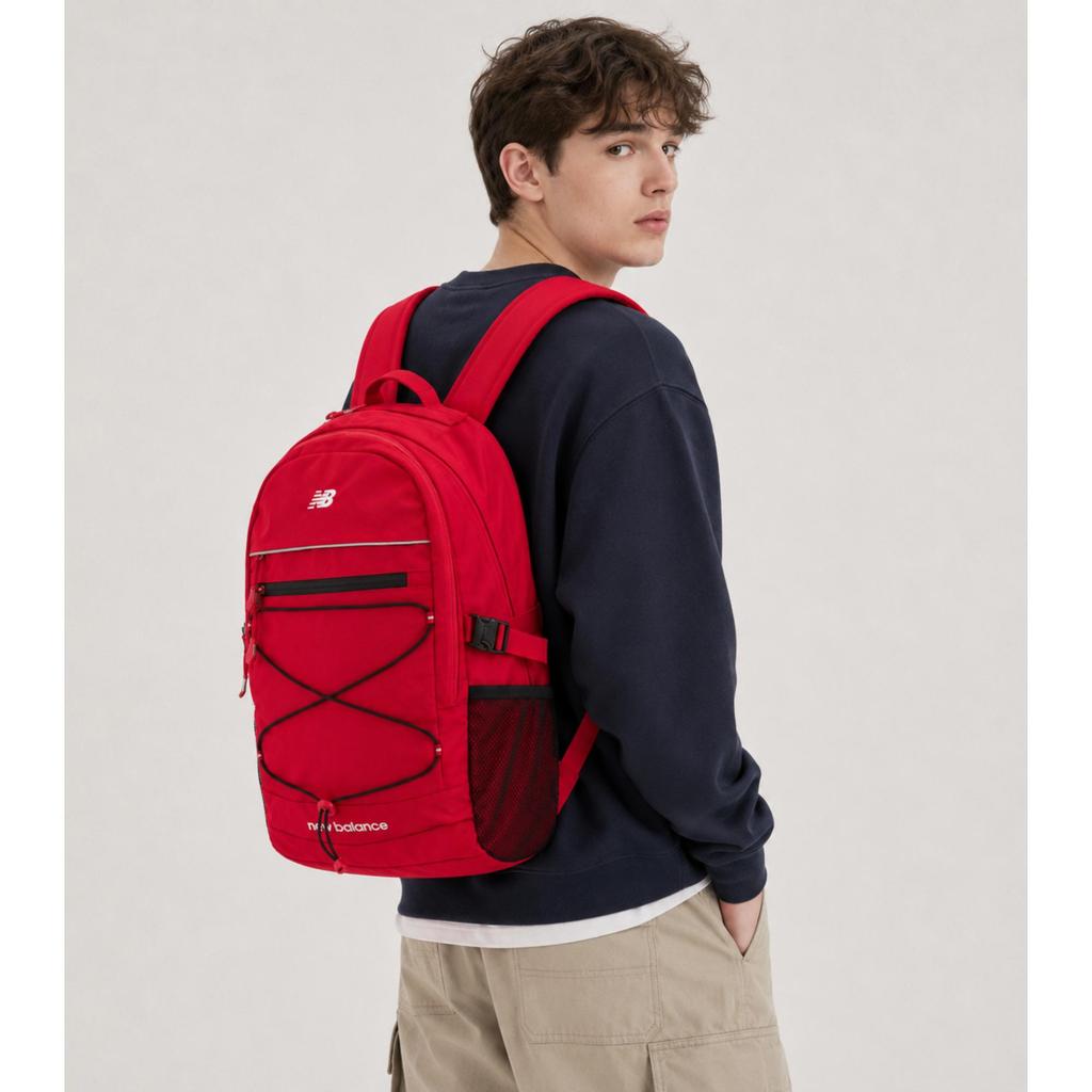 New Balance 4LV Backpack In Vibrant Red