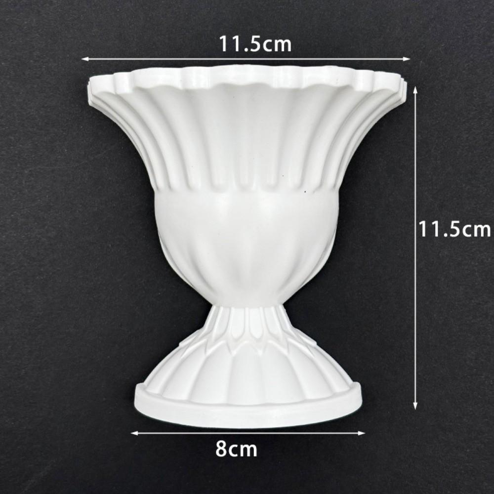 New French Oil Painting Half Wall Vase Hand-Painted DIY Half Wall Flower Pot White Wall Mounted Vase Floral Arrangement