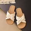 Fashion 2025 NEW Fashionable Flat Bottom Beach Sandals Women's Strap Slippers Anti-slip Home Fairy Style Leisure Shoes