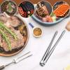 BBQ Tongs Stainless Steel Kitchen Tweezers Metal Cooking Tweezers Cooking Utensils for Salad Fish Steak Barbecue Buffet