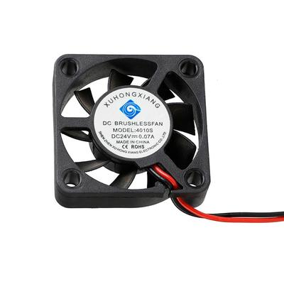 4010S Brushless Cooling Fan 24V DC 40 * 40 * 10mm with Ball Bearing 2Pin Connector