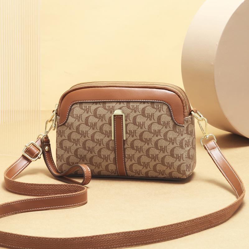 

Модная сумка для девочки-цветочницы, сумка через плечо, новая трендовая универсальная маленькая квадратная сумка 2025 года, портативная сумка через плечо для мамы среднего возраста