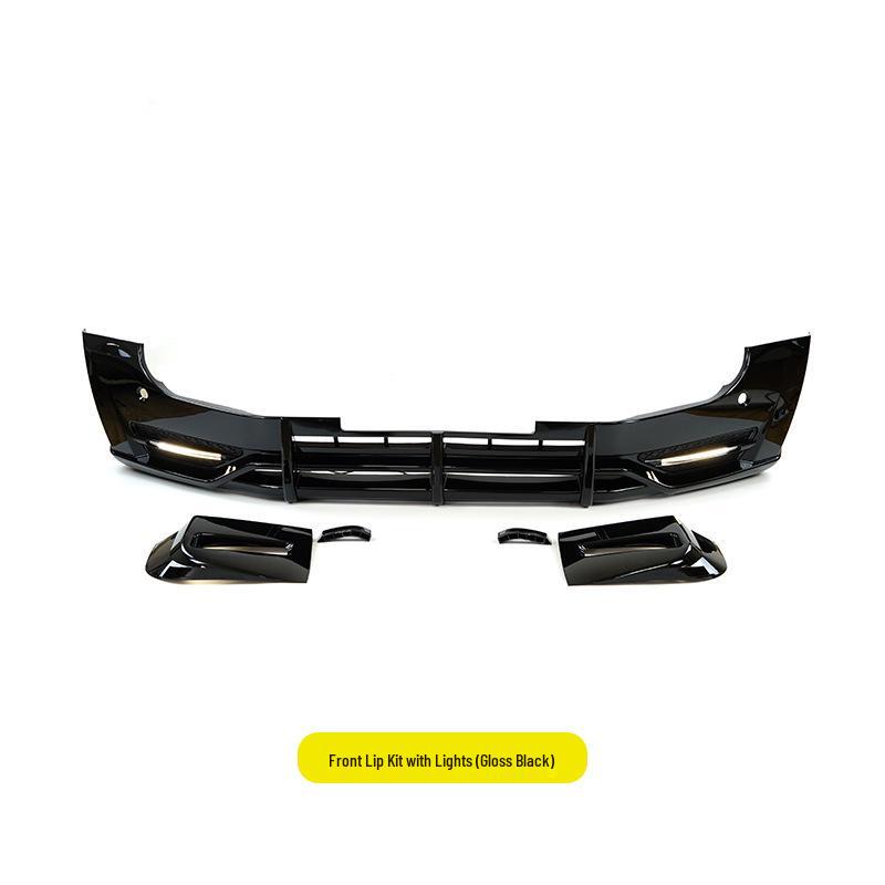 20+ Land Rover Defender 110/90 Front Splitter Upgrade Kit: Front Bumper PP with Daytime Running Lights