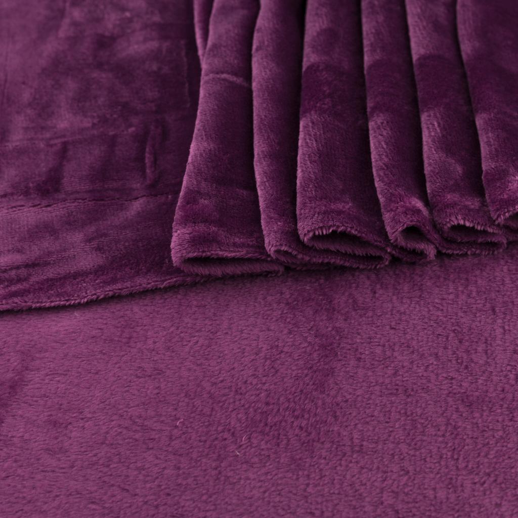 Minky fleece eggplant