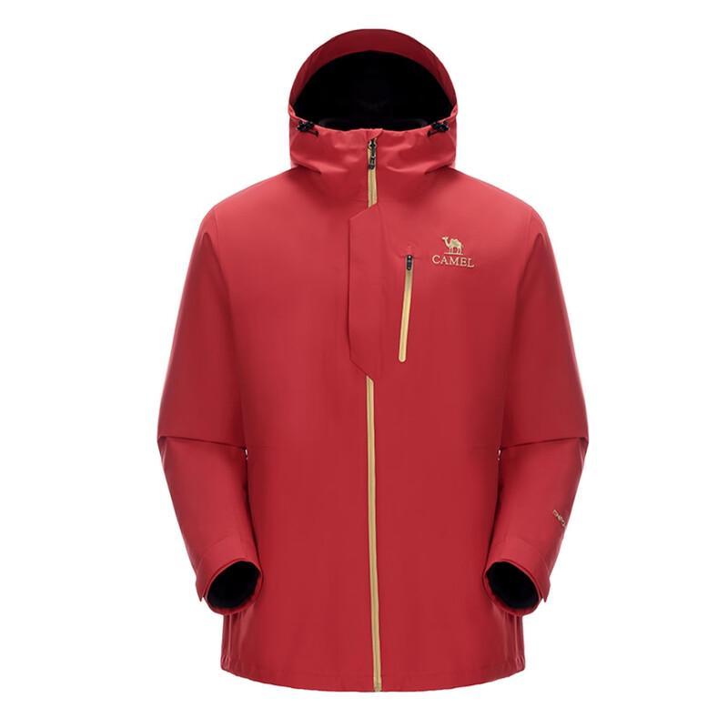 Camel Unisex 3-in-1 Wasserdichte Winddichte Wanderjacke