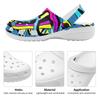 Lightweight Printed EVA Garden Shoes Unisex Breathable Slip On Clogs Beach Pool Bathroom Home Summer Slippers Home Garden Use