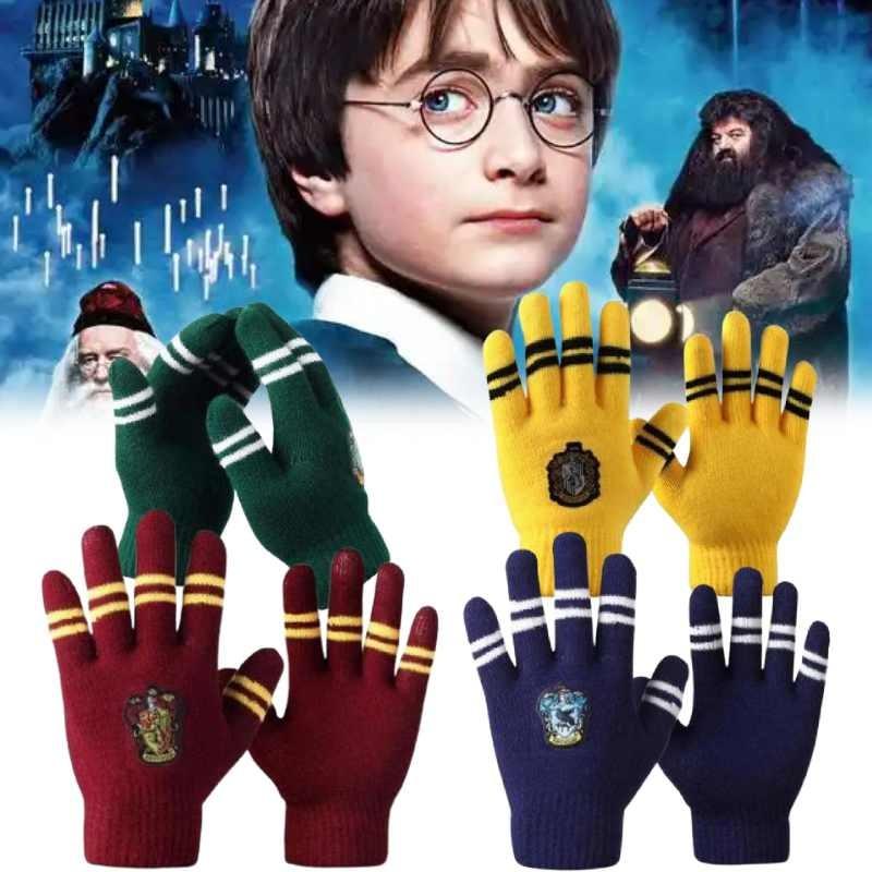Harry Hogwarts Potter Icon Knitted Gloves Warmth Cosplay Prop Christmas Gifts