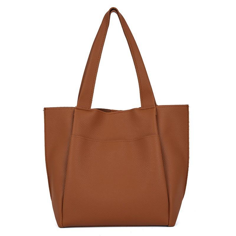 

Retro Texture Underarm Bag Women 2026 New Fashionable Commuting Tote Niche Large-capacity Shoulder one size светло-коричневого