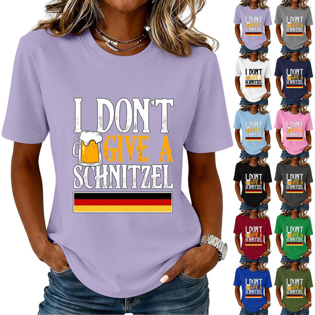 Unisex Casual Short Sleeve Pullover T Shirt with Letter Print Crew Neck Lightweight Top for Everyday Wear