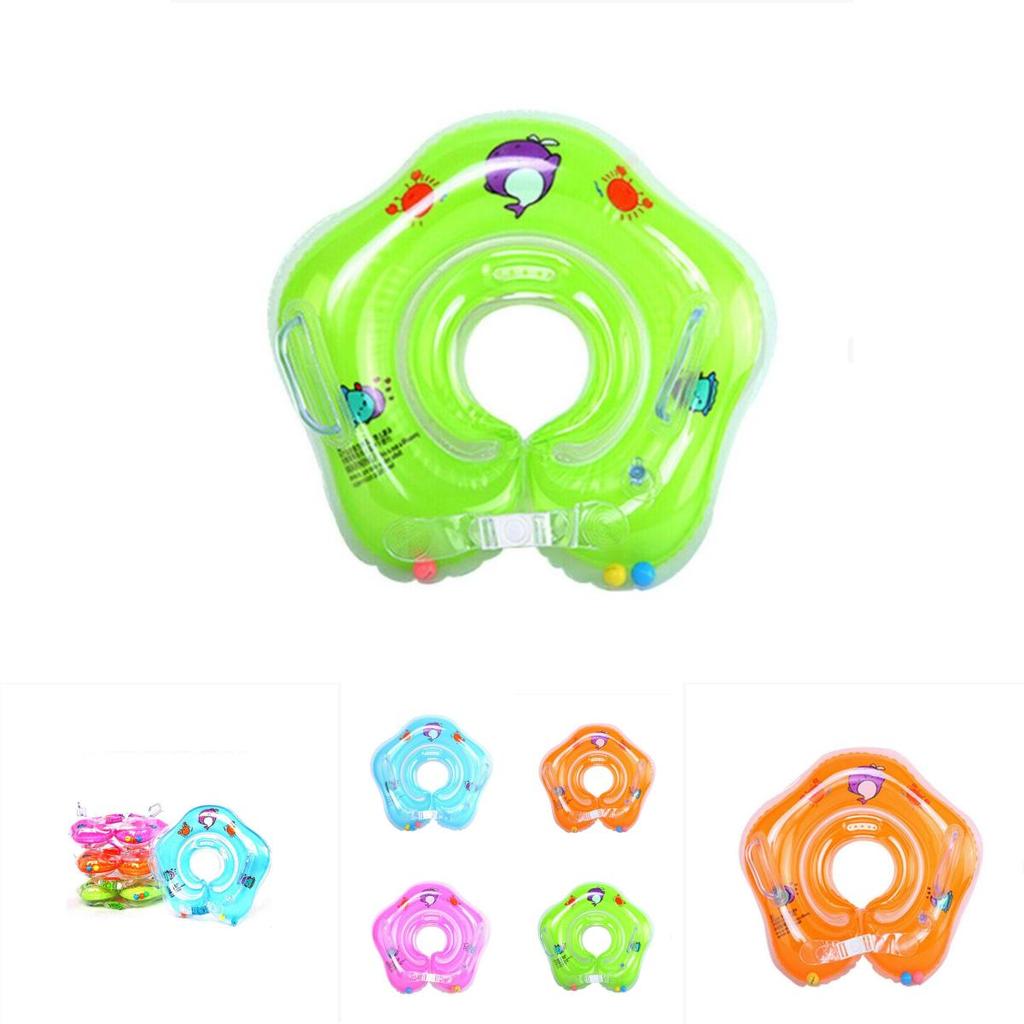 Baby Swimming Pool Bath Shower Neck Floating Water Tub Inflatable Ring Circle For Early Learning