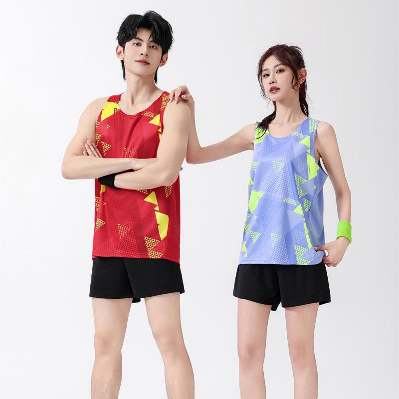 Unisex Track & Field Training Suit - Vest & Uniform for Marathon, Team Competition, and Kids' Sports