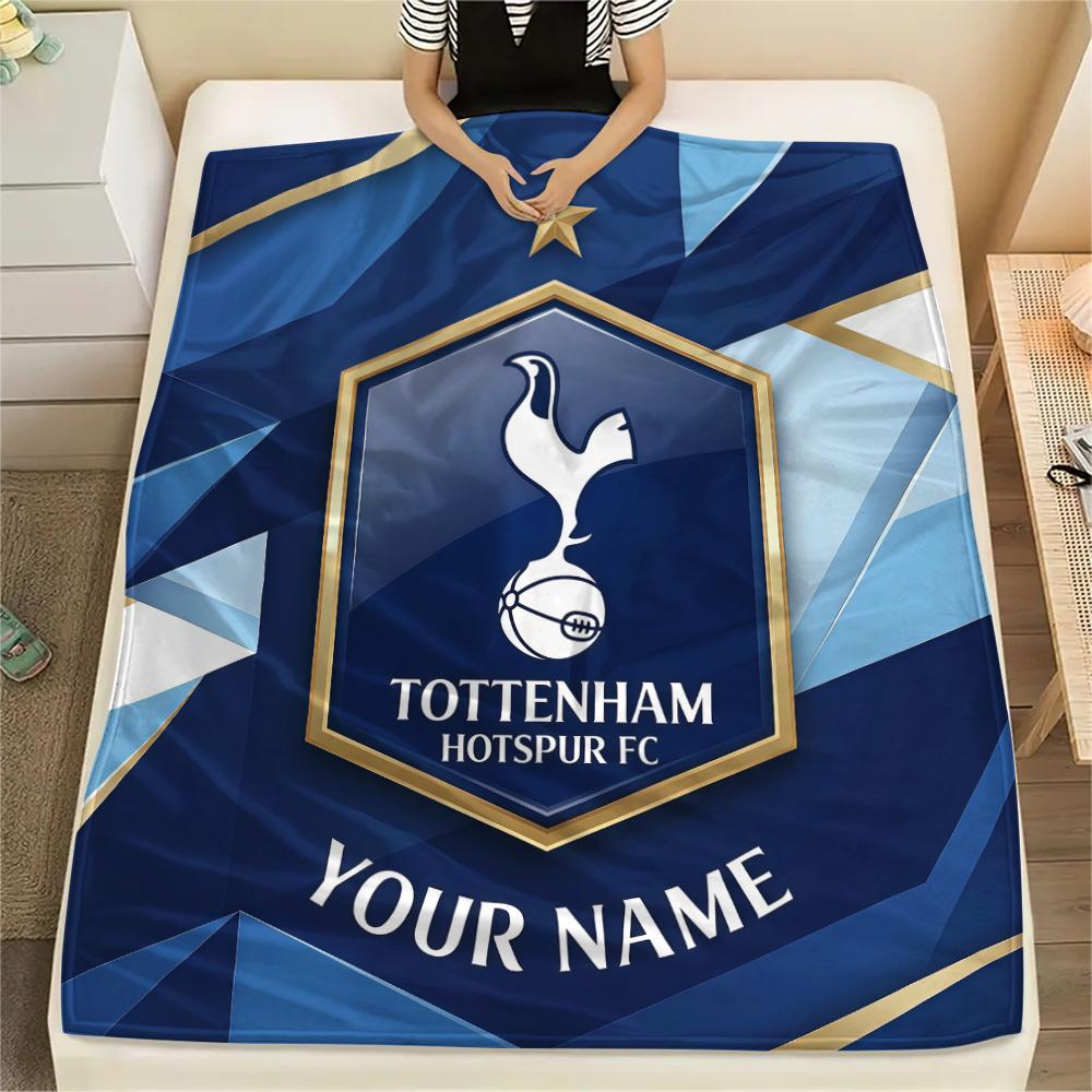 Custom Name Tottenham Flannel Blanket, High Quality Comfortable for All Seasons, Home Decor, Warmth and Comfort
