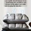 Luxury Hotel Quality pillow, deep sleep neck support, all-season high pillow core, machine washable, white satin, sleep pillow