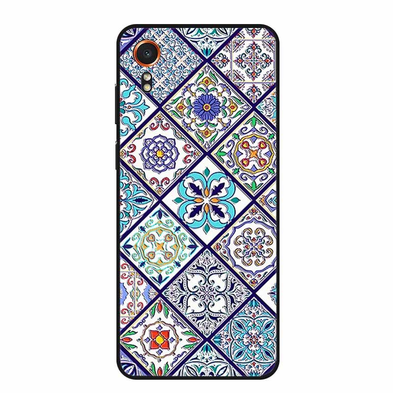 3D Emboss Case For Samsung Galaxy Xcover7 Phone Case Relief Flowers Soft Silicone Back Cover For Samsung Xcover 7 Case Shell Bag