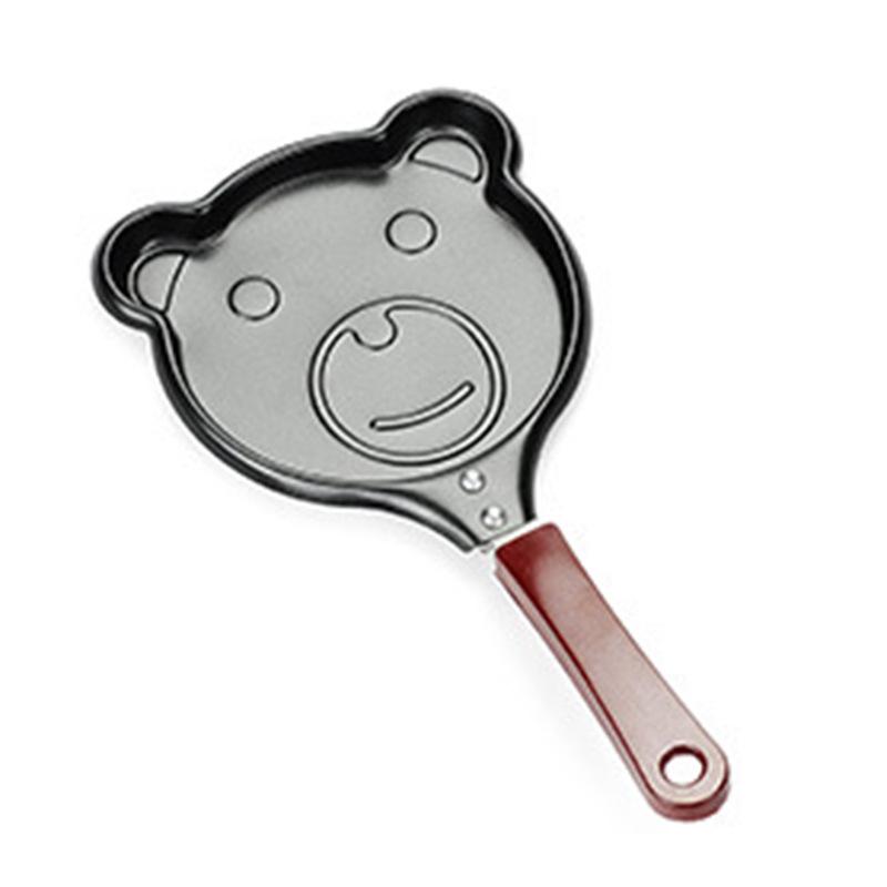 Mini Äggstekpanna Köksartiklar Frukost Kärlekspanna Pannkakspanna Hjärta Omelettpanna Jarhead Utan Lock Gjutjärn Svarta Artiklar