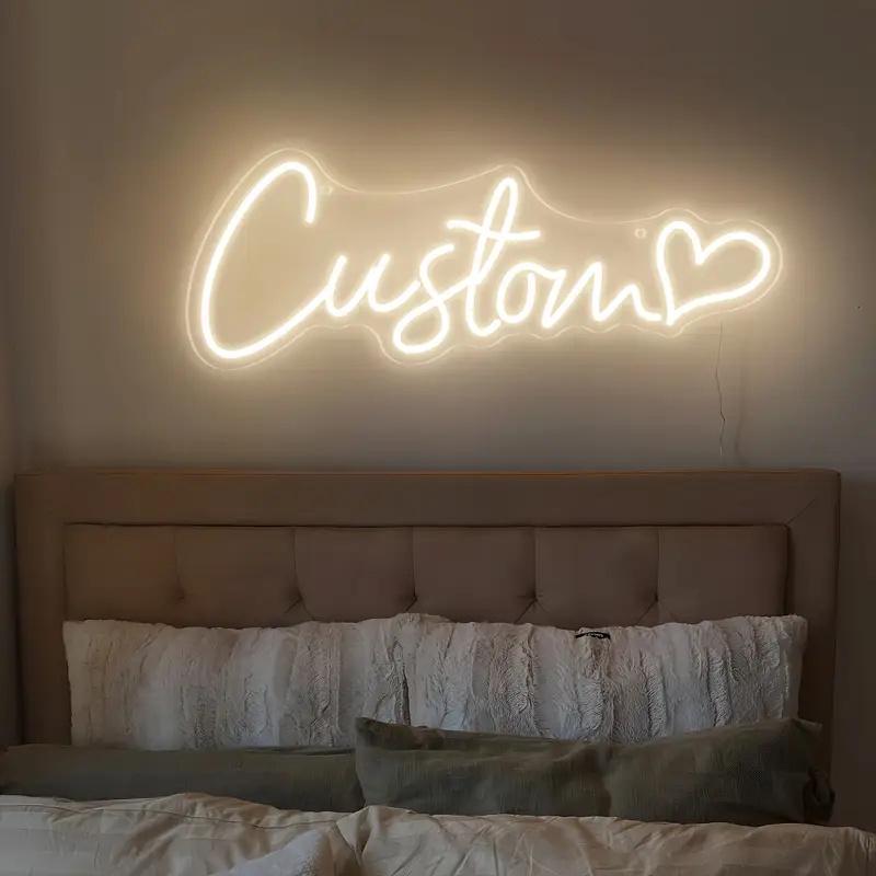 Custom Neon Led Sign Customized Kids Name USB Neon for Room Bedroom Wall Hanging Decor Birthday Party Personalised Neon Signs