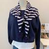 Warm Neck Wrap Shawl Striped Pattern Shoulder Cape Scarf New Knitted Scarf  Autumn Winter