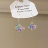 Dopamine Color Crystal Ball Multi-Wear Earrings - Sweet, High-End Ear Hook Design