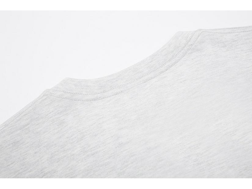 600G Heavyweight Men's Loose Fit Pure Cotton Long Sleeve T-Shirt - Small Neckline, High Gram Weight, Autumn/Winter.