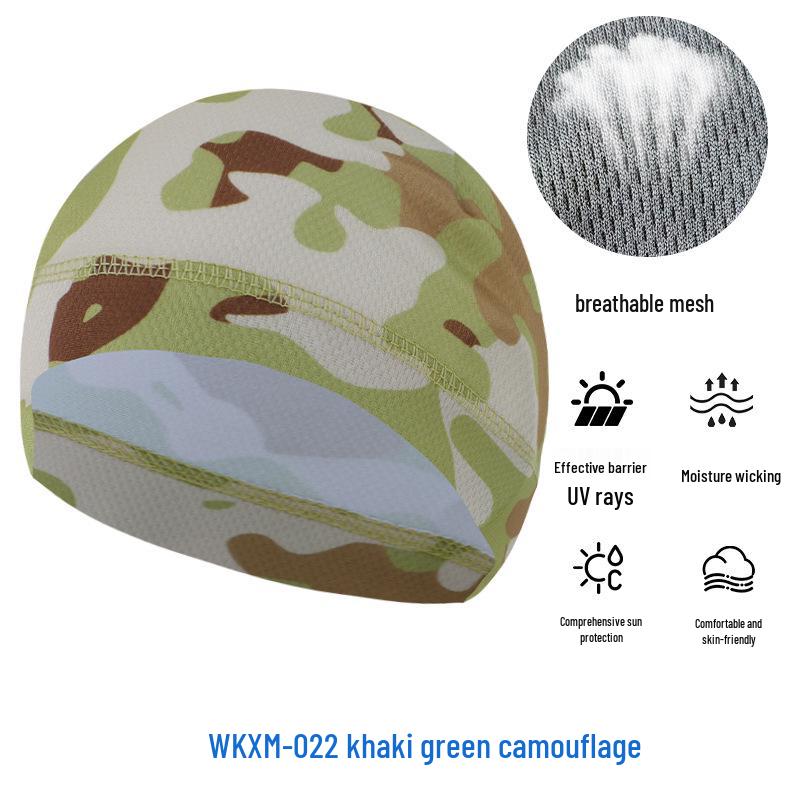 

Летняя сетчатая защита от солнца Велосипедная шапочка-череп - Дышащая Высокоэластичная Спортивная подкладка из ледяного шелка One Size