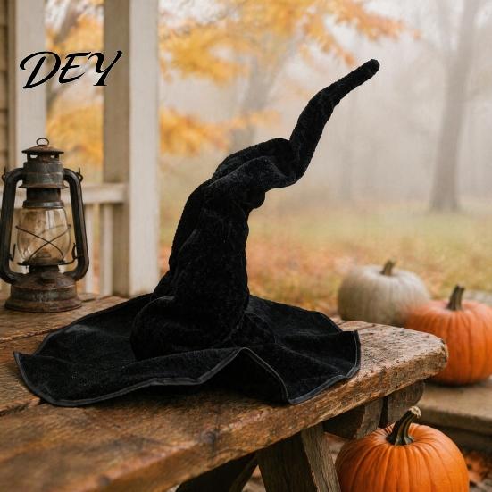 Kapelusz Czarownicy do Cosplayu, Kapelusz Czarodzieja na Halloween, Stożek dla Dorosłych i Dzieci z Pajęczyną i Gwiazdą Dekoracyjną, Rekwizyt Kostiumu na Imprezę Gotycką, Akcesorium na Halloween