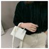 Minimalist Small Square Bag PU Leather Women's Crossbody Bag Mini Handbag  Literary Crowds