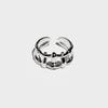 BONAFIDE JEWELRY Multi Hash Tag Open Ring (Silver)