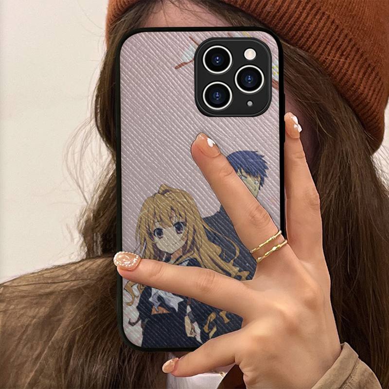 Toradora Taiga aisaka Phone Case Hard Leather Case for iPhone 11 12 13 Mini Pro Max 8 7 Plus SE 2020 X XR XS Coque