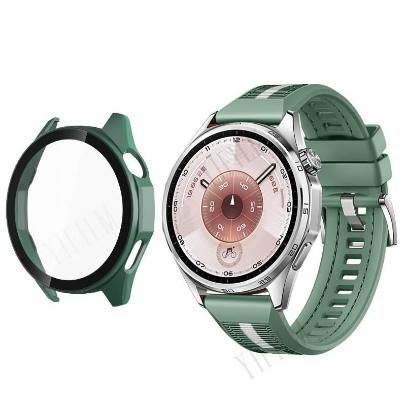 Offizielle Nylon-Armbandbänder mit PC-Schutzhülle für Huawei Watch GT 6 GT6 Pro GT5 46mm 22mm Komposit-Silikonarmband